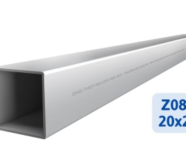 Thép hộp mạ kẽm 20*20*6m