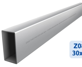 Thép hộp mạ kẽm 30*60*6m