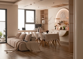 Căn hộ 136 m2 đổi phòng ngủ lấy không gian sinh hoạt mở