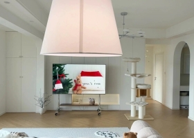 Cặp đôi Gen Z tự thiết kế căn hộ 118 m2 có phòng riêng cho mèo