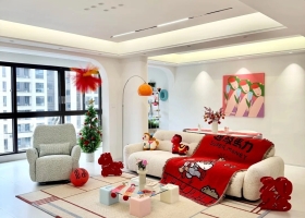 Căn hộ 125 m2 bỏ một phòng ngủ để mở rộng không gian cho trẻ