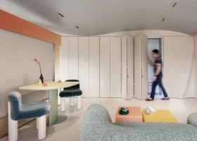 Tối ưu không gian nhỏ dưới 60 m2 với cửa gấp