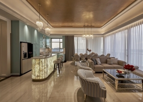 Căn penthouse 250 m2 mang tinh thần cổ điển, nghệ thuật