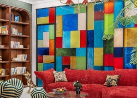 Căn nhà 600 m2 lấy cảm hứng từ bảng màu của danh họa Piet Mondrian