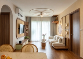 270 triệu cải tạo căn hộ theo phong cách Scandinavian kết hợp Wabi-sabi