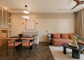 Thiết kế tinh gọn cho căn hộ 70 m2 với ngân sách 300 triệu đồng