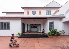 Ngôi nhà ba thế hệ lấy cảm hứng từ kiến trúc ba gian Bắc Bộ