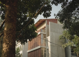 Nhà ống đứng 320 m2 thiết kế cho cặp vợ chồng lệch nhịp sinh hoạt