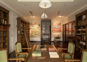 Biến căn hộ 133 m2 thành thư phòng phong cách cổ điển