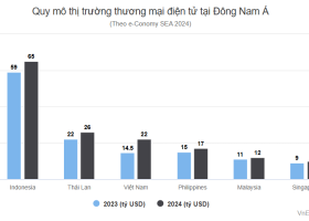 Việt Nam đứng thứ 3 Đông Nam Á về giá trị thương mại điện tử